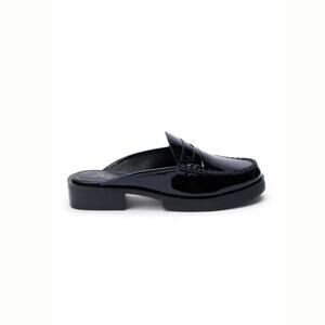 Anthropologie Matisse Tasha Black Patent Leather Slip-On Penny Loafers